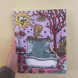 EE Dunkees Psychadelic Bathtub Canvas Print